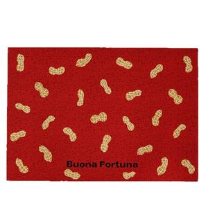 โอเค พรมเช็ดเท้ารูปถั่วลิสง สีดำ รูปทรงสี่เหลี่ยมผืนผ้า กันลื่น ใช้ในบ้าน ลวดลายแปลกใหม่ วัสดุผ้าไหมแบบวงกลม - Product Image 4