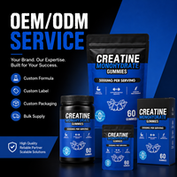Gummies de Créatine Monohydrate OEM 5000mg par Portion Sans Sucre Nutrition Sportive Force et Performance