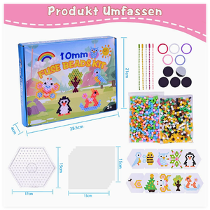 Set di 1000 Perline in PE Fuso da 10mm per <span class=keywords><strong>Puzzle</strong></span> Fai-da-Te, Perline <span class=keywords><strong>XL</strong></span> da 1cm con Stampa a Caldo - Product Image 5