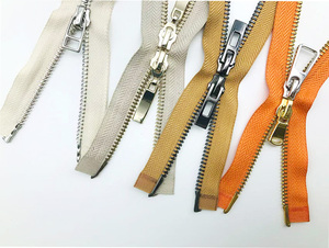 Hengda nhà máy customizedzipper răng hai cách mở <span class=keywords><strong>6</strong></span> inch tách dây kéo Poly Băng #5 bạc dây kéo hai cách mở kết thúc - Product Image 2