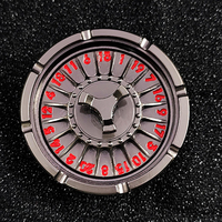 Dragon Metal Crafts D20 Roulette-Würfel Einzigartiger Würfelspinner Roulette-Würfelspinner für Würfelset Rollenspiel Tischspiel Geschenke