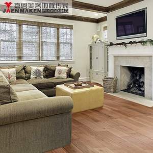 Plancher de danse en bois multicouche en bois d'ingénierie, faux <span class=keywords><strong>parquet</strong></span> chêne blanc lisse brossé, CARB2, pour <span class=keywords><strong>salon</strong></span>, garantie 5 ans - Product Image 2