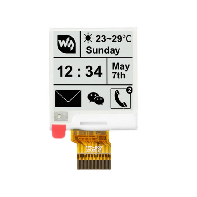Factory OEM ODM 1.54 Inch Electronic Paper ink Screen 200x200 Black And White EPD E-ink Display