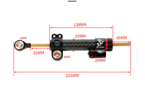 Amortisseur de direction réglable en fibre de carbone pour trottinette électrique – Modification de la suspension pour trottinette (vente en gros) - Product Image 4