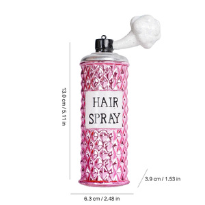 Adorno de <span class=keywords><strong>Navidad</strong></span> de cristal con purpurina, forma de lápiz labial, rosa festivo, <span class=keywords><strong>para</strong></span> decoración de uñas, adorno de tacón alto, <span class=keywords><strong>adornos</strong></span> de árbol de <span class=keywords><strong>Navidad</strong></span> soplados a mano con forma de boca rosa - Product Image 2