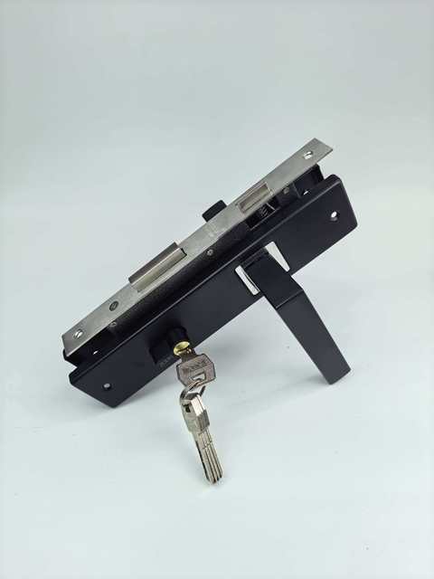 Easy Installation Key Unlock Metal Mechanical Interior Door Lock Set Aluminum Security Room Door Lock