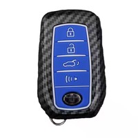 Porte-clés de voiture promotionnel portable de décoration en gros, housse en silicone intelligente pour clé de voiture Toyota Fortuner