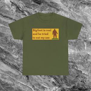 Maglietta Bigfoot, divertente maglietta meme, regalo scherzoso inadatto - Product Image 1