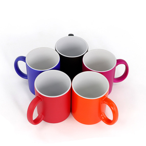 Vente en gros de tasses à thé en grès AAA 11oz bon marché, tasses à café avec impression par transfert de chaleur et sublimation en céramique blanche avec logo personnalisé et boîte - Product Image 5