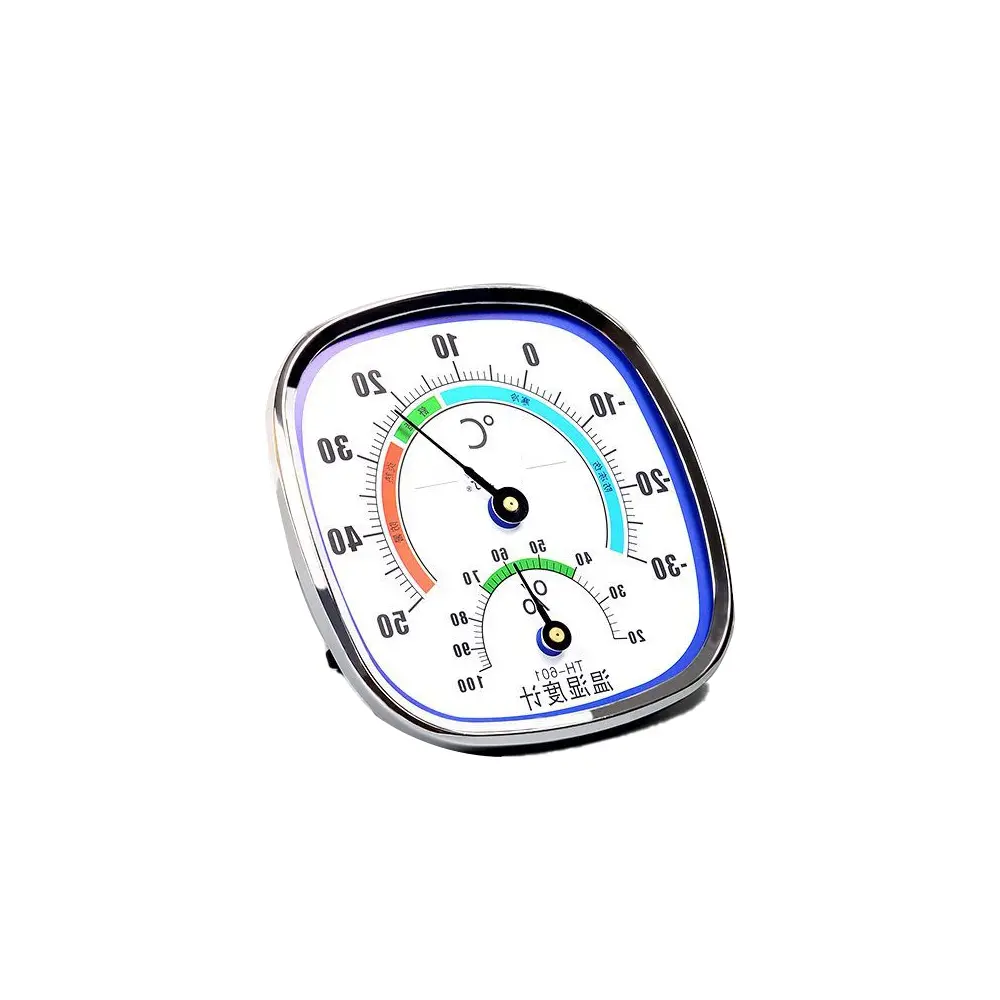 TH-120Aポータブルスモールダイヤルオーバルルームアナログ温度計湿度計