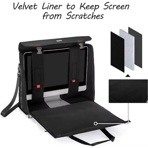 Échantillon Gratuit : Sangle de Transport avec Poignée, Étui de Transport de Bureau avec Poches pour Clavier, Câbles et Accessoires Informatiques - Product Image 3