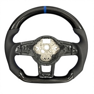 Volante in Fibra di Carbonio Personalizzato per Auto VW Golf, Direttamente dalla Fabbrica, per <span class=keywords><strong>Volkswagen</strong></span> R Polo Mk5 <span class=keywords><strong>Cc</strong></span> 2010 in Alcantara - Product Image 1