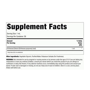 Extracto Líquido de Raíz de Equinácea Purpurea, Suplemento Herbal para Adultos, Mejora la Inmunidad y la Energía, 4 Fl oz 118 mL, Sin Alcohol - Product Image 2