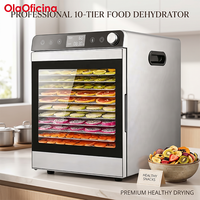 Déshydrateur alimentaire SS-10A SS-12A 10 12 plateaux pour la maison, la cuisine, le restaurant, séchage de fruits, légumes, viande séchée, contrôle numérique