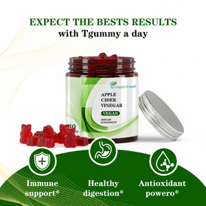 Customized Private Label Apple Cider Vinegar Gummies Vitamin B6 B12 Vegan Immune Support Healthy Digestion Antioxidant - Product Image 5