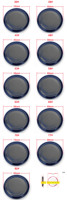 Bouchon métallique à visser de 38 mm, 43 mm, 53 mm, 63 mm, 70 mm, 82 mm pour pots en verre de confiture, miel, piment, lait
