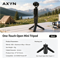 Kompatibel dengan Tripod Lepas Cepat Pocket 4P/4/3 dan Braket Insta360 Action 6/5 Pro/Luna Ultra Bahan ABS