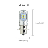 Ba20d H6 A5s A5d P15s P15d P30s P30d H4 Ampoules de phares à LED Bombillos Luces Para Motors Moto Scooter Systèmes d'éclairage