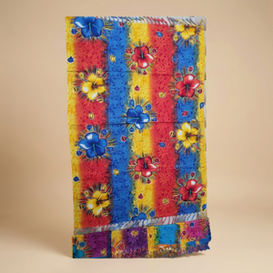 Ropa Iyara Unisex, Ropa Deportiva Boho, Pareo de Playa con Estampado Floral, 100% Rayón, Secado Rápido, Transpirable, Pareo de Playa, Lavalava - Product Image 1