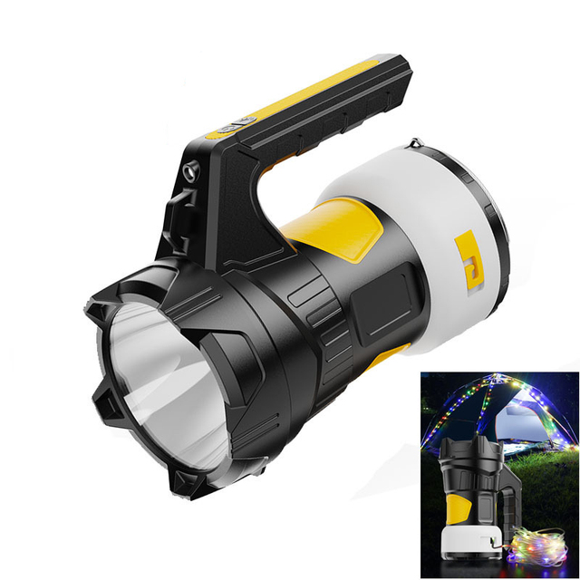 Super Bright Red Laser Recharge Handheld Hunting Camping Lantern Outdoor Emergency Searchlight RGB LED String Light Flashlight