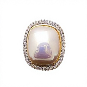 Designer Trendy Best Quality <b>Gold</b> Finish Stylish <b>Ring</b> For Function And Party Wedding Wear Collection For Women And Girls - Product Image 2