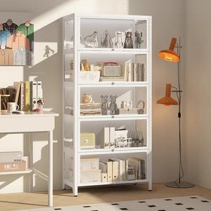 Vitrina de Metal y Vidrio para Exhibición de Modelos Hechos a Mano, Vitrina de Acero para Almacenamiento de <span class=keywords><strong>Muñecas</strong></span> - Product Image 6