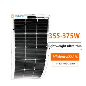 Hoge Efficiëntie Op Maat Etfe Sunpower Flexibel Zonnepaneel 75W 100W 120W 150W 200W Flexibele Zonnemodule