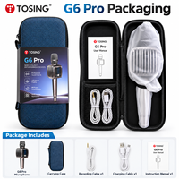 Mikrofon Karaoke TOSING G6 Pro 450g Speaker Genggam Dengan Tas Pembawa dan Baterai 2000mAh untuk Hiburan Rumah