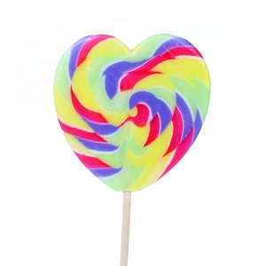 Mintas en forma de corazón rojo, piruleta de caramelo de remolino, dulce, corazón de amor grande - Product Image 5