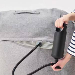 โซฟาเป่าลมสไตล์มูจิ สีเทาเงิน ดีไซน์ถอดประกอบได้ สำหรับอพาร์ทเมนต์ขนาดเล็ก ใช้ได้สำหรับผู้ใหญ่ - Product Image 1