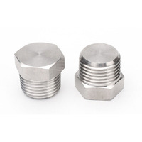 Raccord à tige hexagonale en acier inoxydable 304 316, raccord NPT BSPT, taille de tuyau, bouchon hexagonal 1/4 3/8