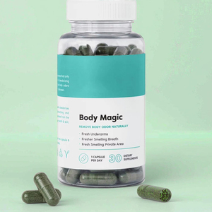 Capsules de chlorophylle pour le corps, 30 unités, compléments alimentaires à base de plantes pour adultes, pour une haleine fraîche et désodorisante - Product Image 1