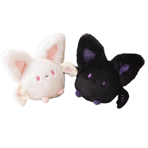 愛らしい超ソフトブラックバットアニメぬいぐるみPPコットンクリスマス誕生日枕ハロウィンホームデコレーションポリエステルぬいぐるみ - Product Image 1