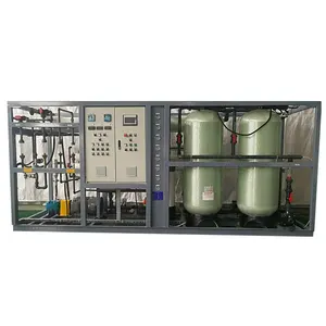 Unit mesin Ro 2m, 3/jam 48m 3/hari pemasangan cepat SWRO air laut desalinasi terbalik untuk pertanian, irigasi