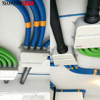 Diffuseur d'air ABS de qualité supérieure pour CVC, boîtier de plénum avec adaptateurs à bouton pour un contrôle précis du volume, directement de l'usine