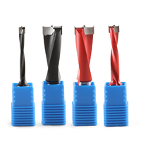 Brocas de Carburo de Doble Flauta Tideway OEM/ODM 65HRC para Fresadora CNC, Brocas para Trabajar la Madera