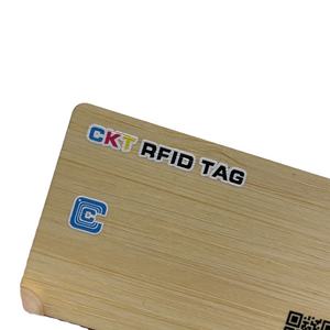 بطاقة أعمال رقمية NFC خشبية ذكية مخصصة ، اضغط على بطاقة vCard مع رمز QR وروابط وسائل التواصل الاجتماعي - Product Image 4