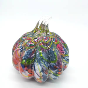 Artigianato in Vetro Soffiato a Mano a Forma di Zucca Materiali in Vetro di Murano per Regalo di Halloween Lavorazione del Vetro Premium - Product Image 2