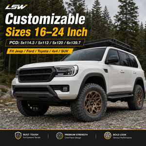 ล้อแม็กซ์ LSR8004 สำหรับรถ SUV ขับเคลื่อน 4 ล้อ ขนาด 17-20 นิ้ว 5x127 6x139.7 ผลิตจากอลูมิเนียมอัลลอยด์ สำหรับออฟโรด ขายส่ง - Product Image 2