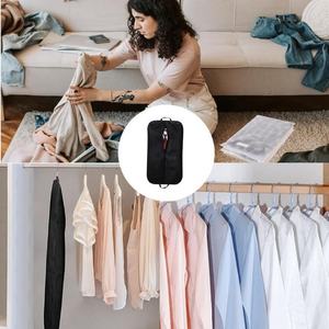 Housse de protection pour vêtements homme en tissu non tissé noir de luxe, écologique, avec fermeture éclair, personnalisable, logo sur mesure, pas cher, collection 2025 - Product Image 6