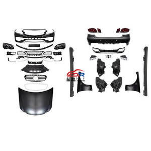 LANDOR Nouveau Kit Carrosserie E63 AMG pour Conversion C-Car Facelift <span class=keywords><strong>Pare</strong></span>-chocs Avant W212 2011-2015, Calandre, Phares, Feux Arrière, Échappement - Product Image 4