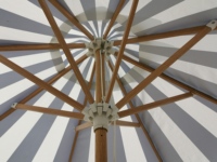 Centre de plage pôle parapluie franges tables de bar extérieur avec trou de parapluie mariage parapluie décoration jardin extérieur 4x4