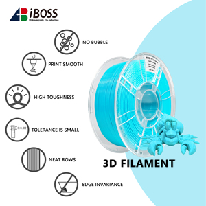 Filamento para Impresora 3D IBOSS de Ácido Poliláctico PETG de 1.75 mm, 1 kg, Rollo de Plástico en Bobina, Moldeable, Color Cian Real - Product Image 6