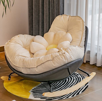 Fauteuil inclinable ModHomi de luxe nordique moderne, rembourré, pour chambre à coucher, détente, sommeil, balcon, loisirs, canapé individuel, chaise longue paresseuse