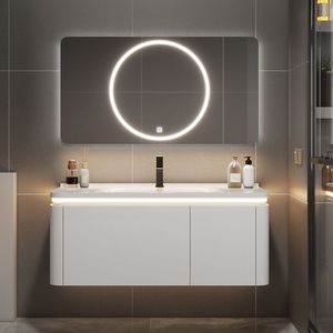 Mueble de Baño Independiente con Lavabo de Cerámica y Cajón - Product Image 4
