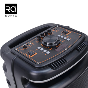 Rqsonic J28 kép 8 inch có thể sạc lại pin Powered xách tay karaoke bt nhựa Powered hoạt động không dây di động hoạt động loa - Product Image 4