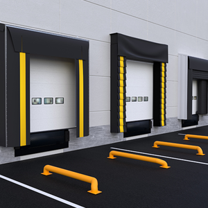 Tùy chỉnh 3.4M x 3.4M Panda Inflatable nơi trú ẩn <span class=keywords><strong>Dock</strong></span> thời tiết miếng bọt biển/cơ khí <span class=keywords><strong>Dock</strong></span> seal Kit cho xe tải tải bay - Product Image 1