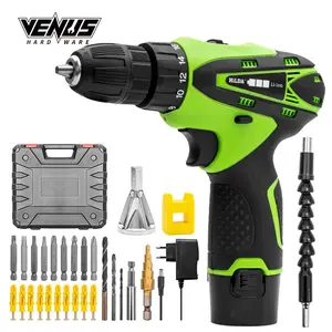 Multifunctional Lithium Screwdriver Power Household Electric Drill Set With Plastic Box