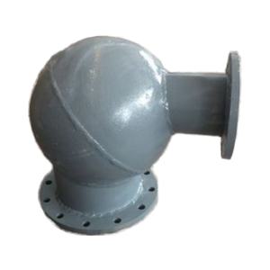 Vanne de décharge de réservoir en acier inoxydable pour machines de fonderie, fabrication de tôles, estampage et soudage, avec coude sphérique - Product Image 1