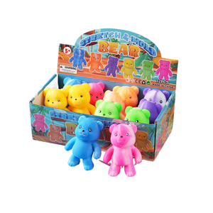 Pelota antiestrés de dos tonos con forma de oso, juguete de alivio de estrés, venta al por mayor para supermercados y puestos callejeros - Product Image 1